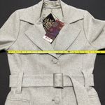 Johnny Was Biya Embroidered Floral Wool Blend Belted Coat Grey Sz S NWT Photo 12