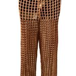 CoverUp Women's Dark Brown Beach Pants Crochet High Waist Swimsuit CoverUps Size undefined Photo 2