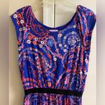 Lilly Pulitzer Laney floral dress cap sleeve jersey midi dress Large Photo 3