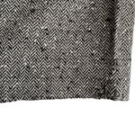 Emanuel Ungaro Solo Donna Paris Metallic Chevron Tweed Wool Midi Pencil Skirt Photo 7