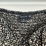 HYFVE  Chiffon Cropped Long Sleeve Front Tie Animal Print Blouse Size Small Photo 3