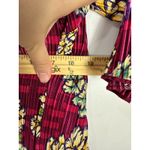 LuLaRoe  Sarah Duster Cardigan S Pink Floral Ribbed Boho Festival Layering Hippie Photo 5