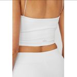Alo Yoga Goddess Ribbed Bandeau Top White XS NWT SOLD OUT Photo 2