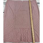 Nanette Lepore ‎ Women's Pink Striped Lined Straight Skirt [Size 12] Made in USA Photo 7