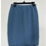 Handmade crochet blue skirt boho festival gypsy knit skirt size M Photo 1