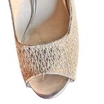 Lauren Lorraine Size 10 Elegant Pumps Glitter Lace Peep Photo 2