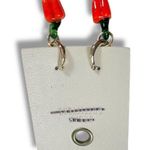 Urban Outfitters  Glass Bell Pepper Charm Hoop Earrings NWT Photo 1