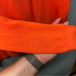 J.Crew Orange Cropped V-Neck Cardigan Cotton Viscose Knit Sweater Med.(tag gone) Photo 9