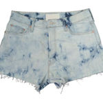 MOTHER Superior The Tomcat Kick Fray Shorts 31 Tie Dye Acid Wash Cut Off Blue Photo 0