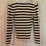 A New Day ribbed square neck striped pullover sweater XL Photo 6