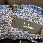 Lulus LULU’S Summer Vibes Blue Floral Print Off-the-Shoulder Crop Top | small Photo 9