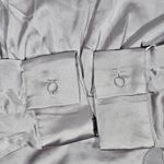 AREA STARS Lavender Satin Ruffle Slit Long Sleeve Maxi Dress Size S Purple Photo 6