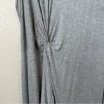 Roaman’s Gray Asymmetrical Knot Front Maxi Dress Size 3X Photo 2