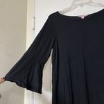 Lilly Pulitzer  black knit bell sleeve shirt dress size large Photo 1