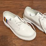 Dr. Martens 💖  1461 for Pride White Smooth Boots Rainbow Stripe Derby Oxford Photo 3