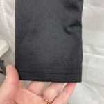 SheIn women's black cropped ruched long sleeve casual b-neck shirt tee stretch Photo 1