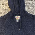 Hollister Vintage  Co Navy Blue Double Zip Hooded Sweater Photo 2