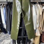 Pistola  Cassie Olive Faux Leather High-Rise Straight-Leg Pants Photo 14