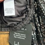 Lulus Shining with Confidence Black Sequin Crop Top Size Small New with Tags Photo 9