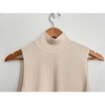 Polo Ralph Lauren Turtleneck Dress Sleeveless Cream Wool Blend Large Minimalist Photo 1