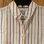Madewell  Slightly Oversized Cotton Central Shirt in Sadie‎ Stripe Multistripe XS Photo 5