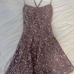 Emerald Sundae Purple/pink sequin sparkle hoco short dress small Photo 1