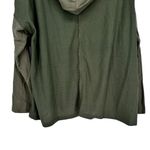 Heyson Olive Waffle Knit Long Sleeve Hoodie Sweater Top size 1X NWT Lightweight Green Photo 6