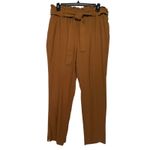 ZARA Women’s Highwaisted Paperbag Waist Belted Ankle Trouser Pant Photo 2