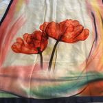 Fashion Scarf 100% silk so beautiful 71” length and 35” wide big scarf Photo 2