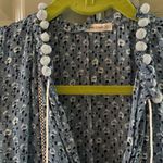 Poupette St. Barth  Blue Patterned Midi Dress Photo 1