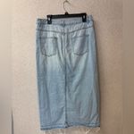 Hunter & Brown Women size XL Long Midi Stonewashed Denim‎ Skirt Blue Photo 3