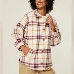 Ba&sh 893  Qetsia Overshirt Size 1 Color Cream Purple Photo 1