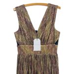 Dress the Population  NEW! Gold Metallic Sleeveless Formal maxi Gown Dress S Photo 2