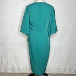 Lavish Lice Lavish Alice Size 6 Teal Deep V-Neck Butterfly Sleeve Sheath Dress NWT Lined Photo 6