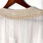 Anthropologie Surf Gypsy bohemian boho crochet swimsuit cover up tunic size M Photo 8