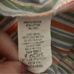 Vine & Love Women's Striped V-neck Flutter Sleeve Babydoll Top Small | EUC Photo 5