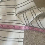 Katherine Barclay Katherine Barclay White Navy Blue Strips Blazer Sz M One Button Jacket Nautical Photo 9