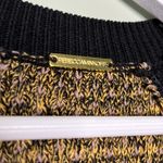 Rebecca Minkoff Women’s Crewneck Honeycomb Knit Sweater Gold Black Size Small Photo 6