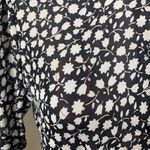 Selkie The Bistro Blouse Floral Black White Top Shirt Women’s Sz S Button Up Photo 3