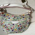 Dooney & Bourke Floral Botanical White Hobo Shoulder Bag Photo 5