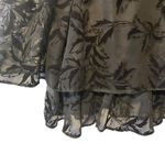 Vintage Amanda Taylor Women's 10 Chiffon Floral Burnout‎ Dress Gothic Goth Alt Black Photo 1