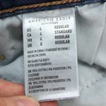 American Eagle AEO Womens 4 Super Hi-Rise Jegging Distressed Dark Wash Stretch Hipster Grunge Photo 9