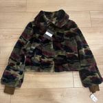 Adrienne Landau NWT  Women’s Faux Fur Acrylic Full Zip Collared Coat Size S Photo 0