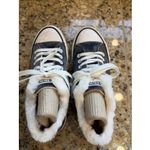 P.J. Salvage  Gray Grey Velour Faux Fur Trim Low Top Casual Sneakers Shoes Womens 8 Photo 4
