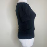 Energie Y2k Black Short Puff Sleeve Sweater Sz Medium Boho Photo 2