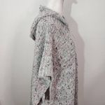 cupio  Gray Chunky Knit Poncho Sweater Size Small/Medium NWT Gray Hoodie Sweater Photo 4