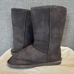 BEARPAW Women’s Elle Tall Classic Brown Suede Boots Sz 11 Winter Preppy Comfort Photo 2
