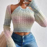 NWT, Lavishly Paris Women’s Designer Ombre Sweater. Size 6. Pink Photo 7