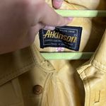 Atkinson Tan Faux Leather Vintage Jacket Sz L Size L Photo 5