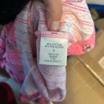 Blair Pink Floral Pointelle Henley Tee Photo 4